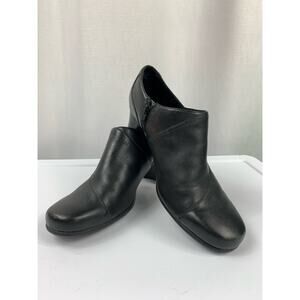 Clarks Emslie Warren Shoes Women's Vegan Leather Short Heel Size 8.5M